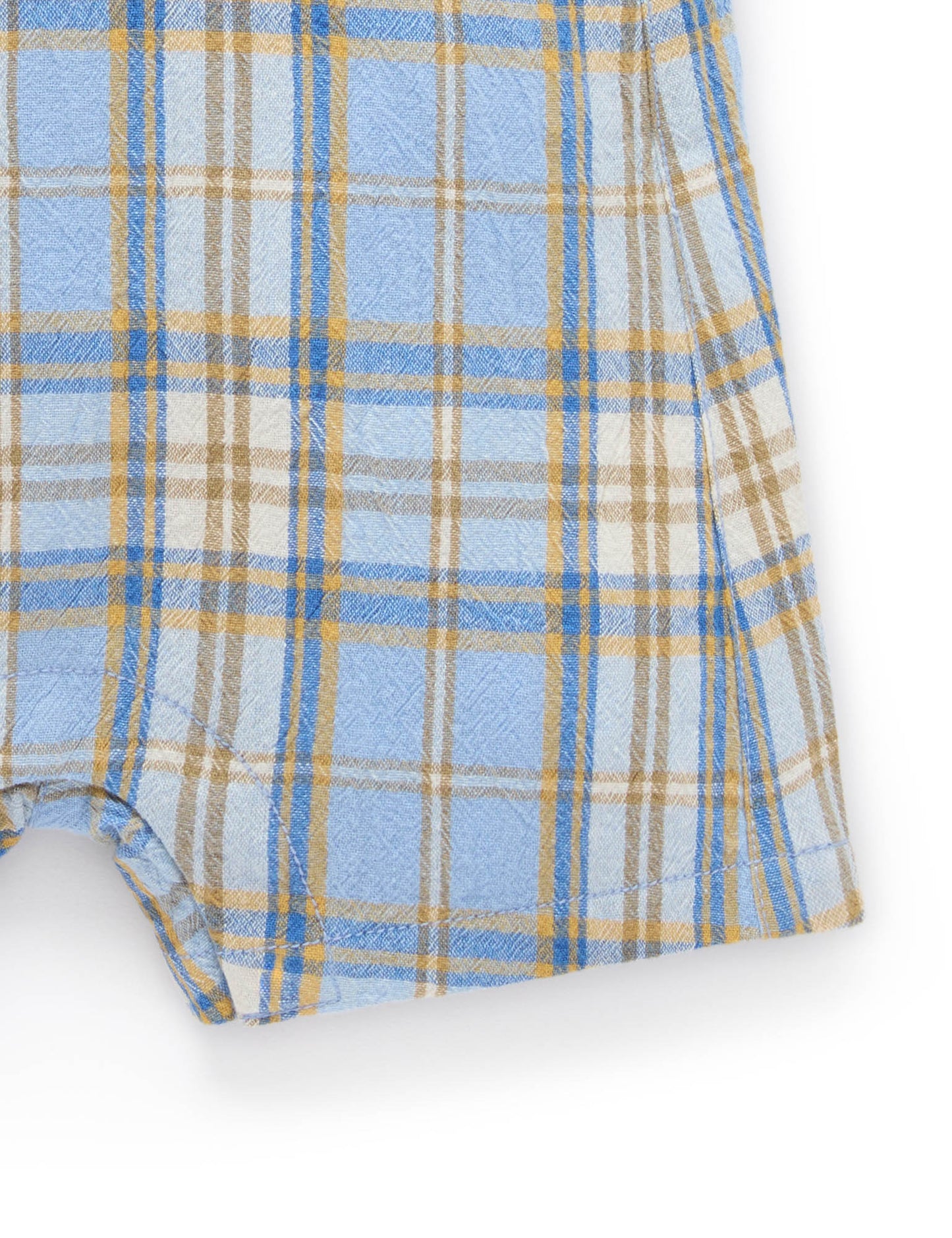 Purebaby ピュアベビー　CHECK OVERALL　PB1005S25