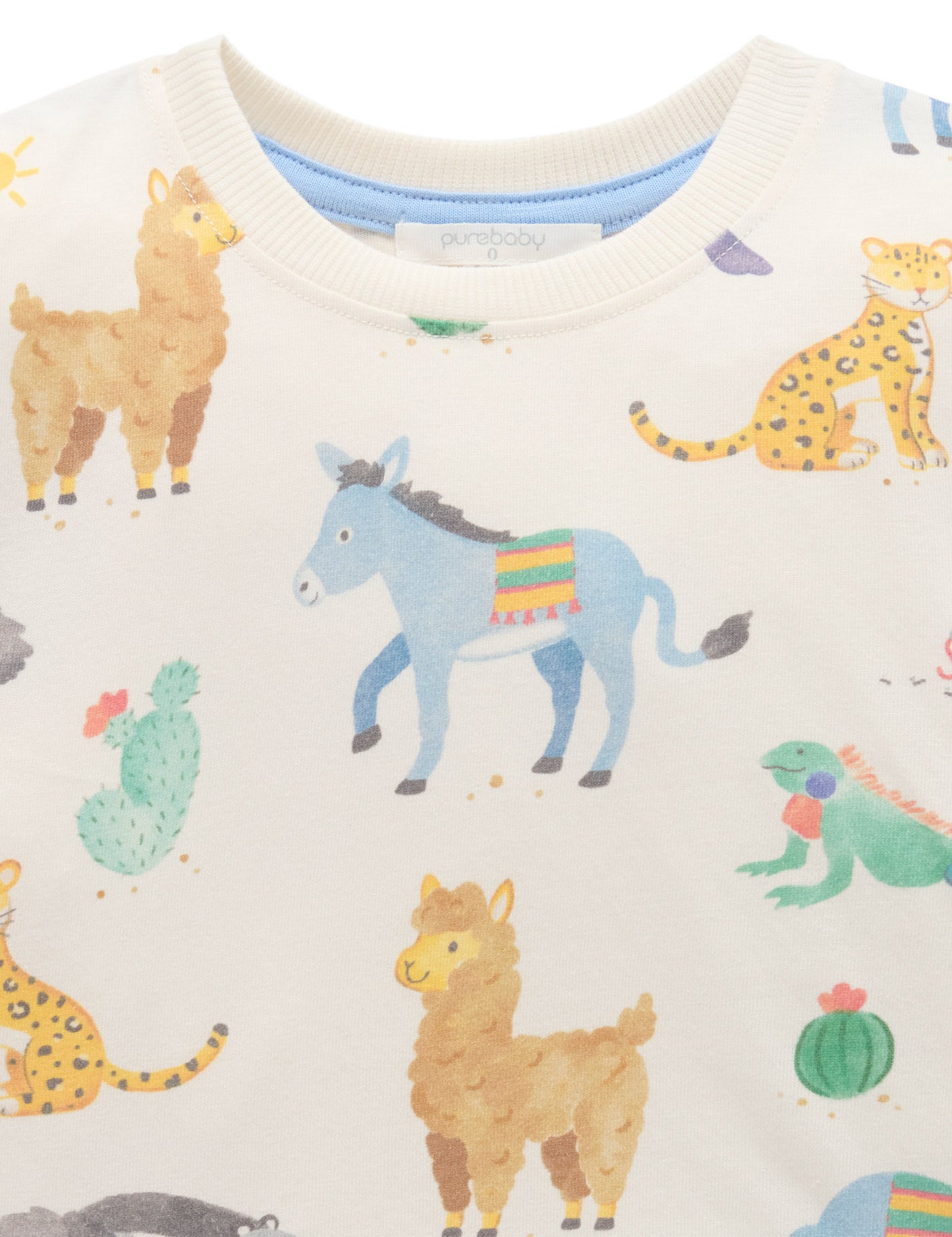 Purebaby ピュアベビー　ANIMAL FIESTA RELAXED TEE　PB1020S25
