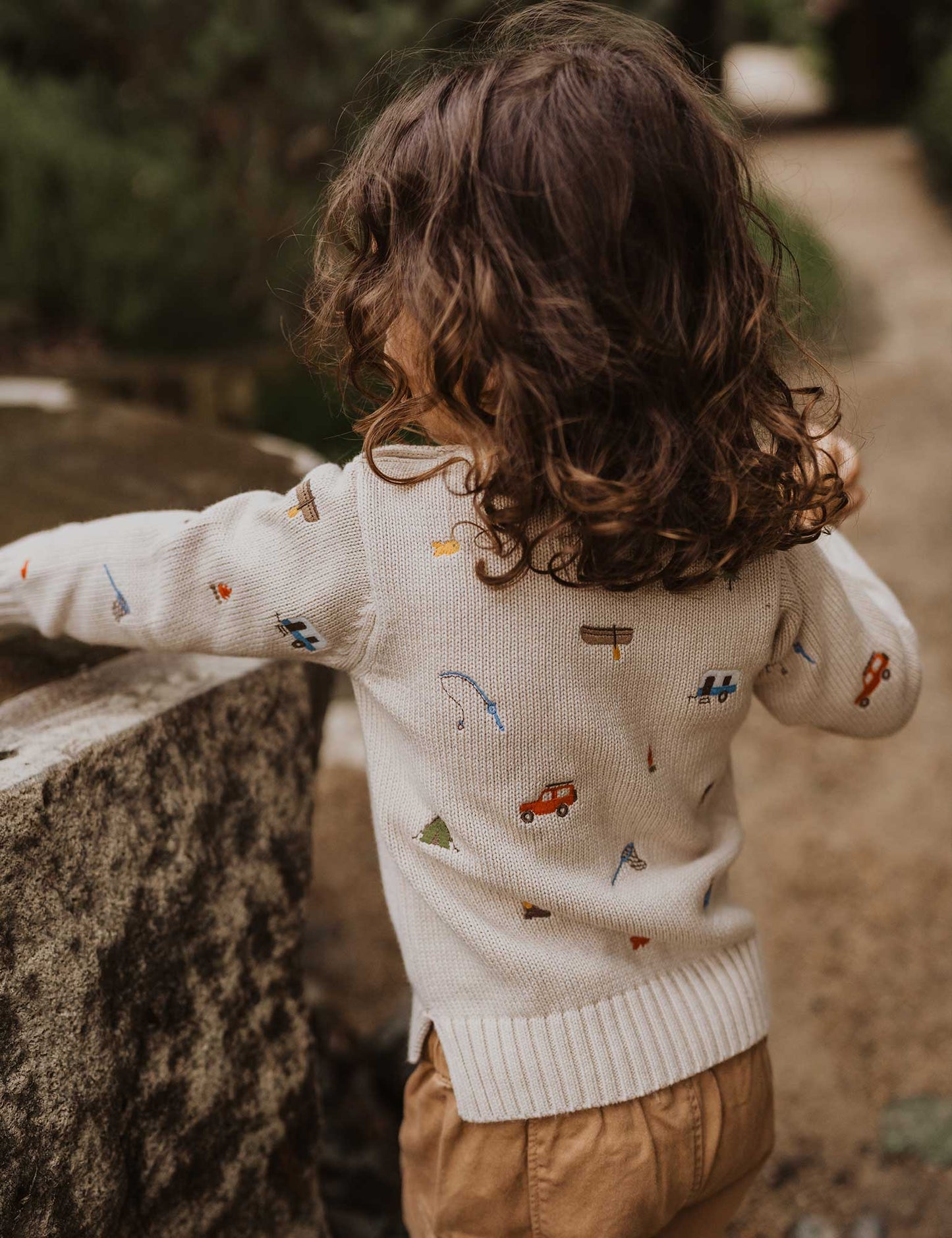 【5 last 1】Purebaby ピュアベビー GONE FISHING EMBROIDERY JUMPER PB1067W24