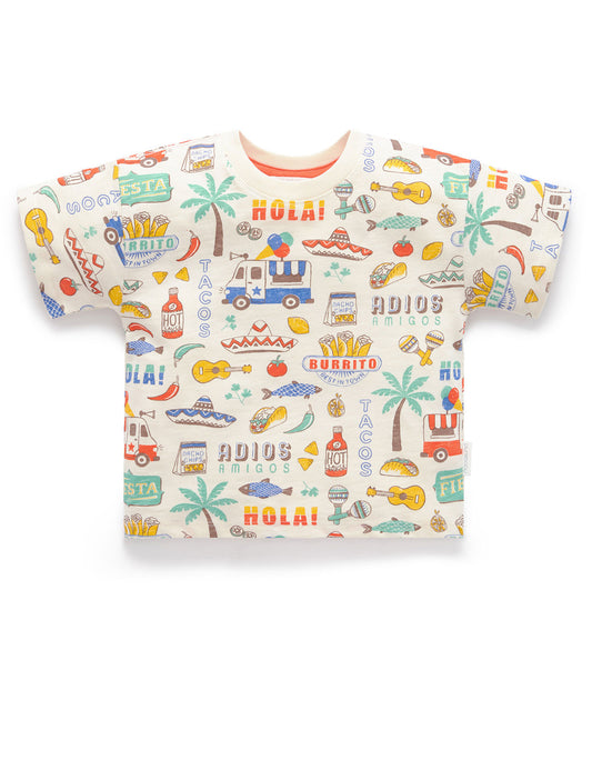 Purebaby ピュアベビー　FIESTA OVERSIZED TEE　PB2020S25