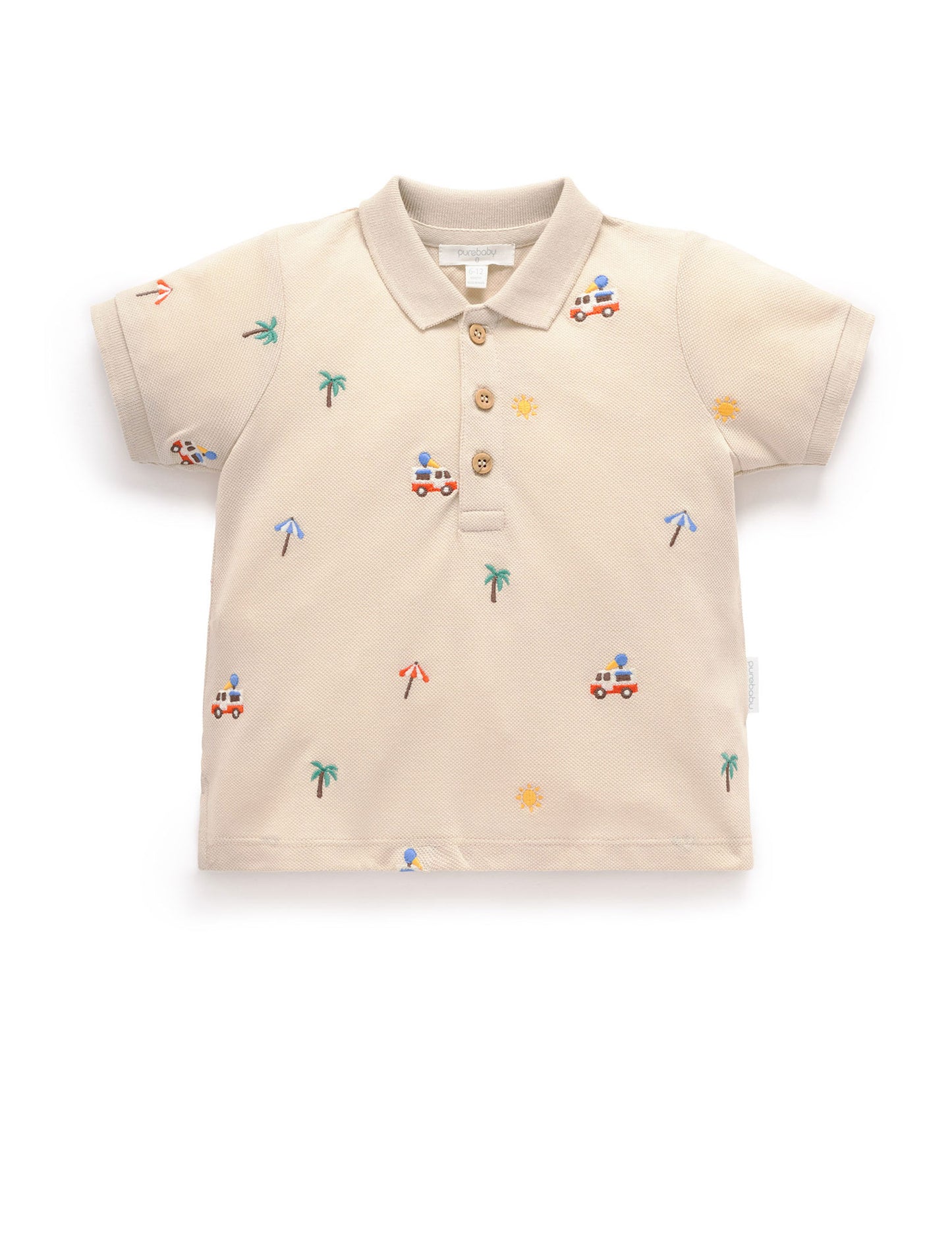 Purebaby ピュアベビー　RESORT EMBROIDERED POLO　PB2023S25