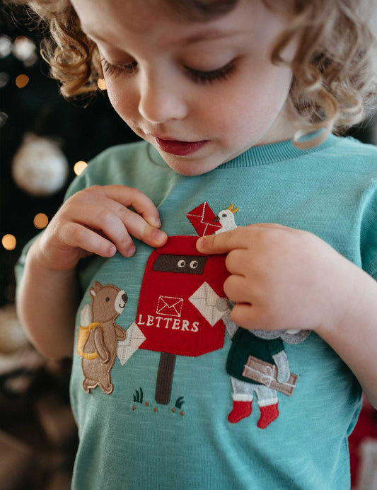 Purebaby ピュアベビー　CHRISTMAS LETERBOX TEE　PB3011S25