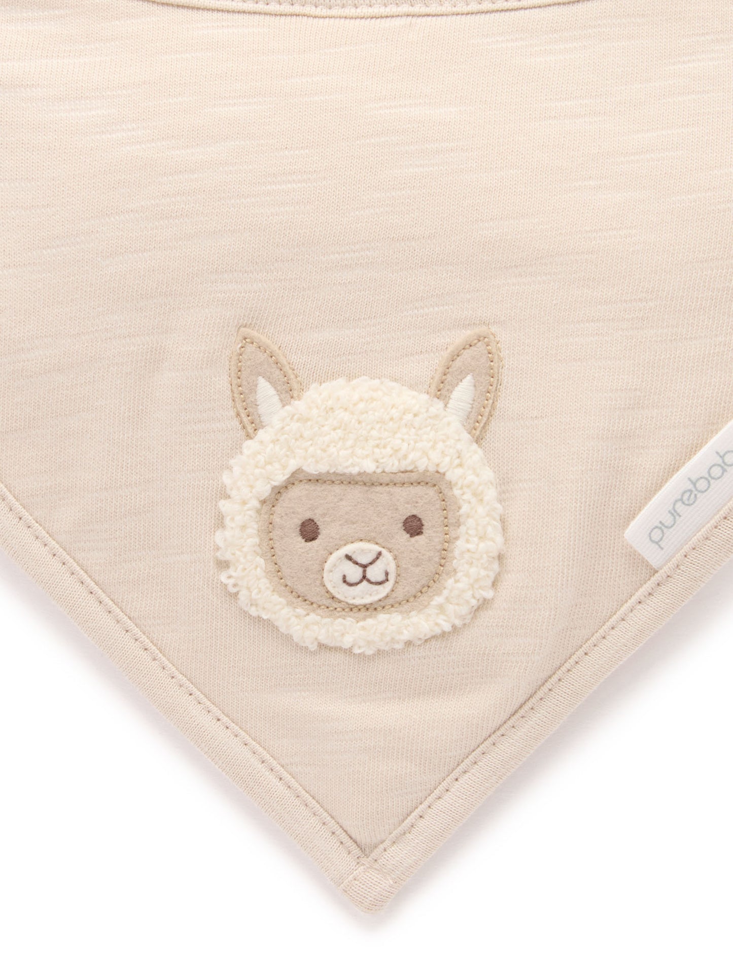 Purebaby ピュアベビー　BANDANA BIB　sand　	 PN1030S25