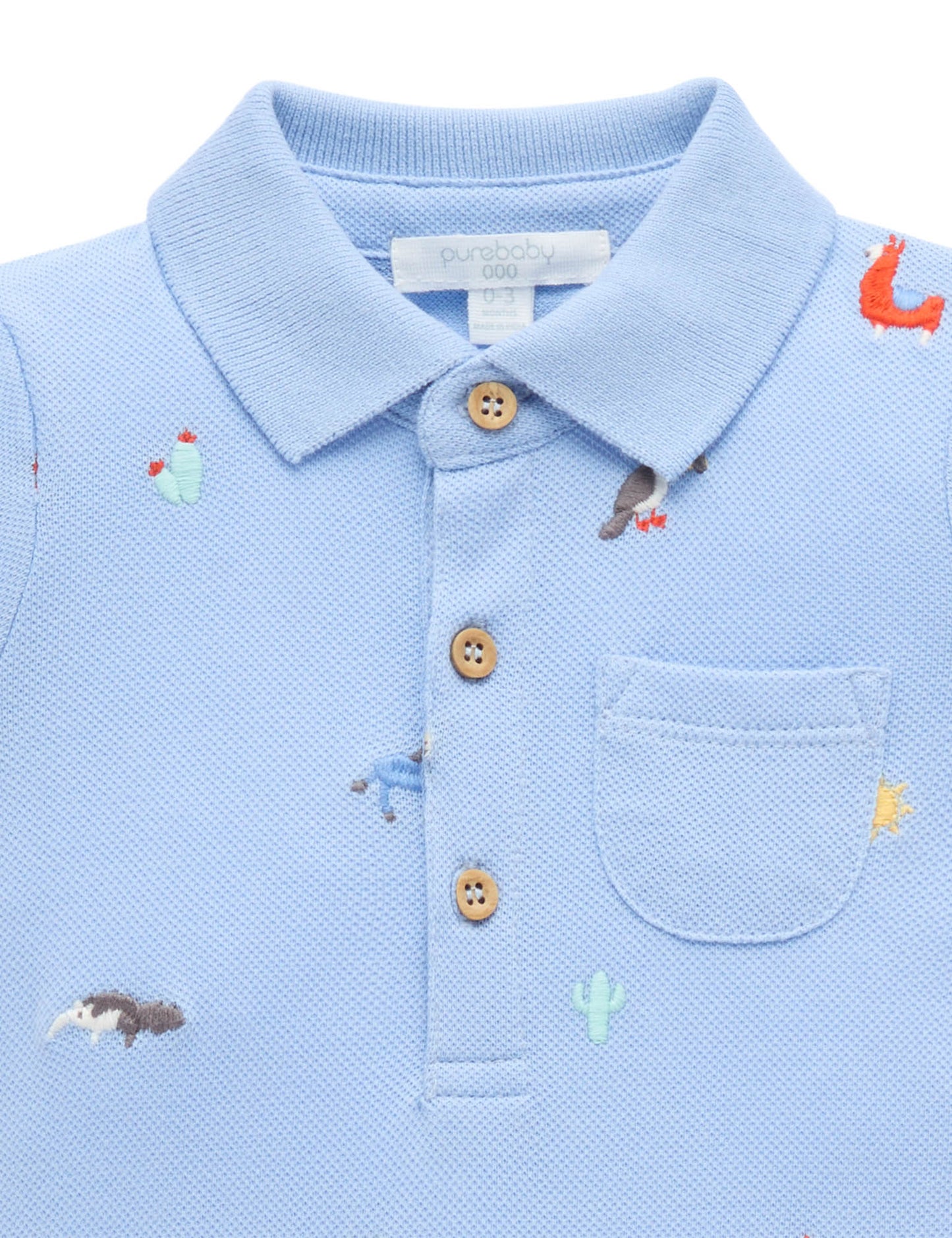 Purebaby ピュアベビー　POLO GROWSUIT　PN1040S25