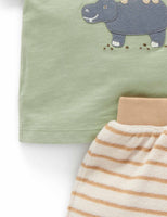Purebaby　ピュアベビー　TOWELLING SHORT AND TEE SET　	 PN1041S23
