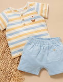 アウトレット　Purebaby　ピュアベビー HENLEY SET PN2001S22　1