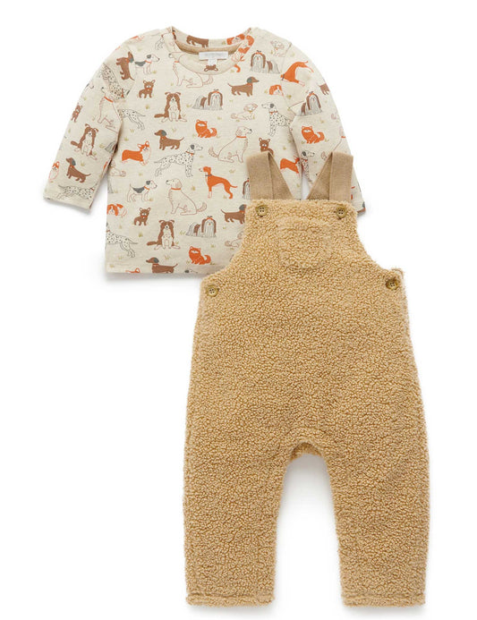 Purebaby ピュアベビー SHERPA OVERALL SET PN2011W24