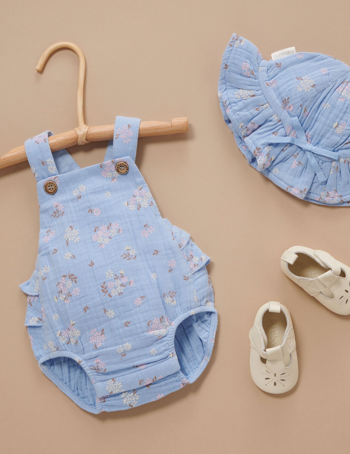 Purebaby　ピュアベビー　DAISY RUFFLE ROMPER　PN2015S23