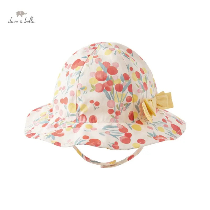 dave&amp;bella Dave Bella Ribbon Point Floral Hat DB2233709-1