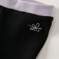 【予約】dave&bella　デイブベラ　リボン刺繍レギンスパンツ　DK3235879