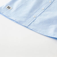 【予約】dave&bella　デイブベラ　ロゴ刺繍シンプルブルーシャツ　DK3236266