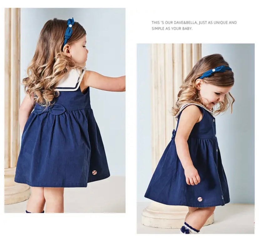 dave&amp;bella Dave Bella Marine Design Embroidery Sailor Dress DB2235628