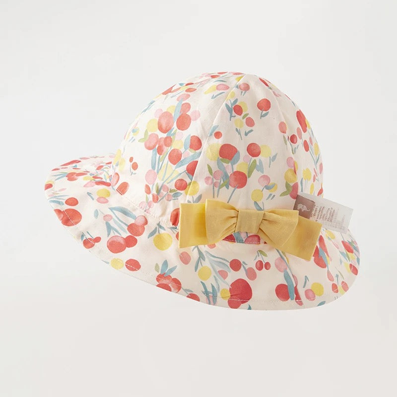 dave&amp;bella Dave Bella Ribbon Point Floral Hat DB2233709-1