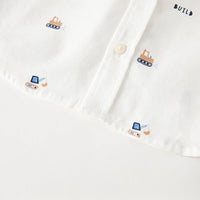 【予約】dave&bella デイブベラ　重機デザインシャツ　DB3236740