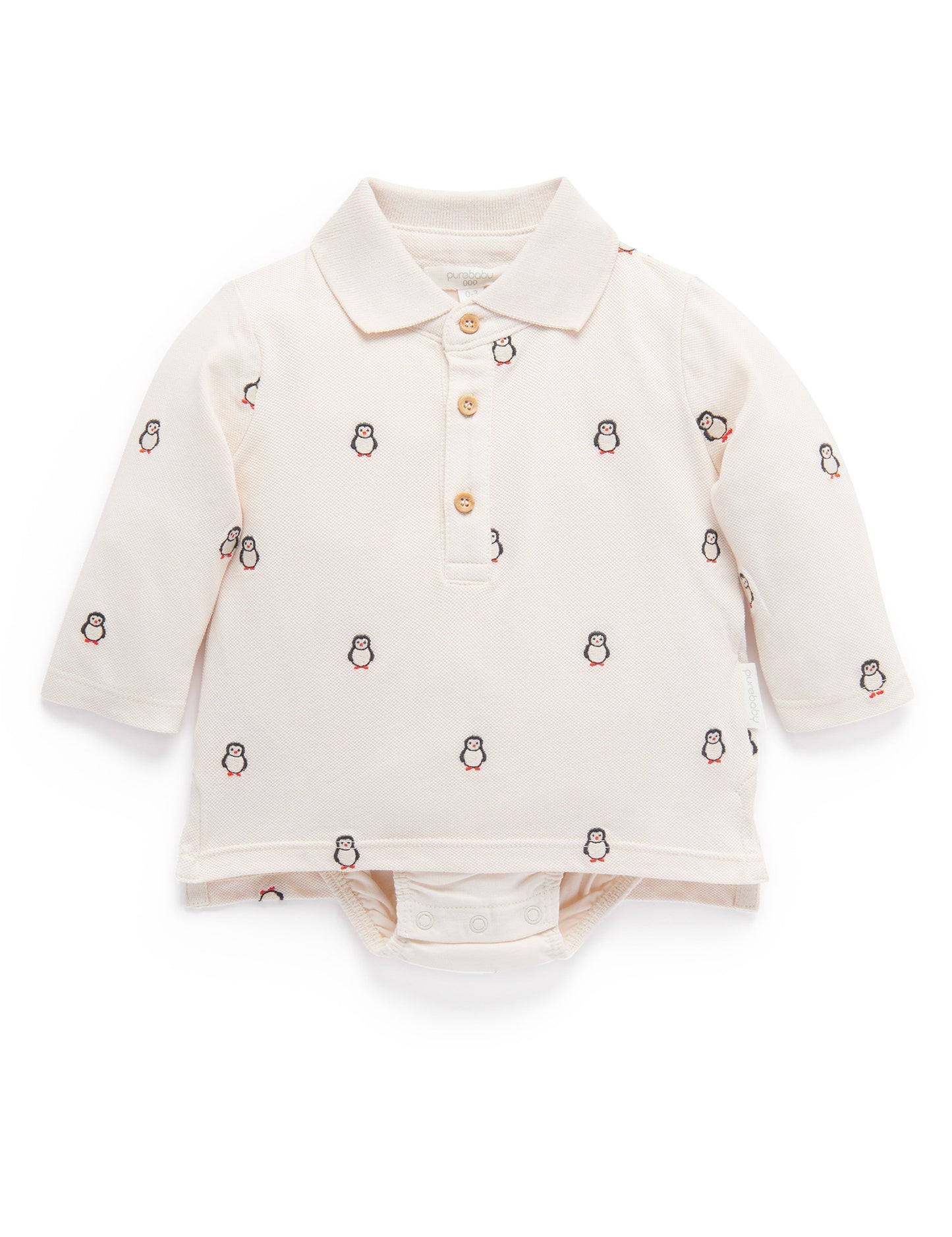 Purebaby　ピュアベビー　EMBROIDERED POLO　PN1056W23