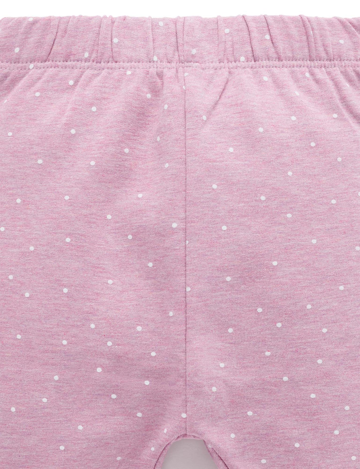 Purebaby ピュアベビー THICK LEGGING lavender mini spot PN1036W25