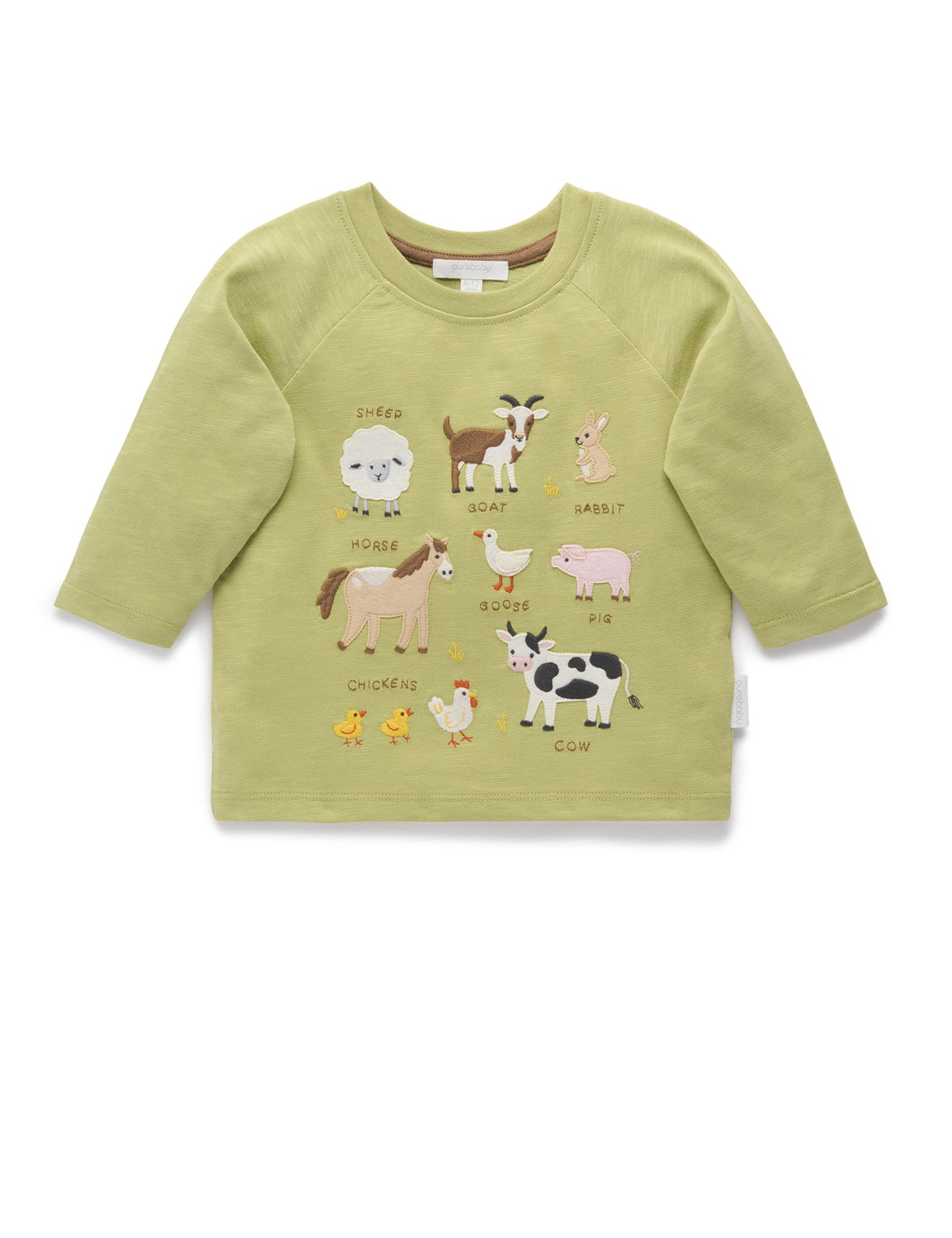 Purebaby ピュアベビー ON THE FARM TEE PB1061W25