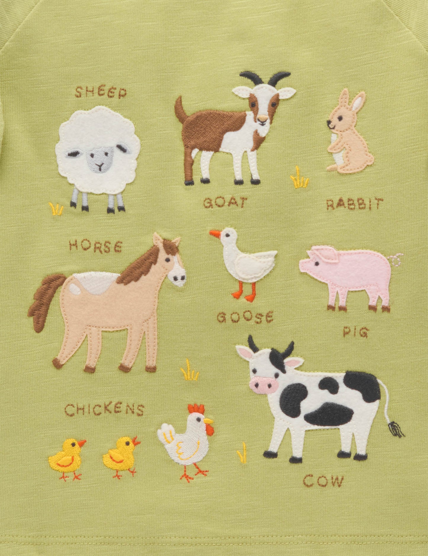 Purebaby ピュアベビー ON THE FARM TEE PB1061W25