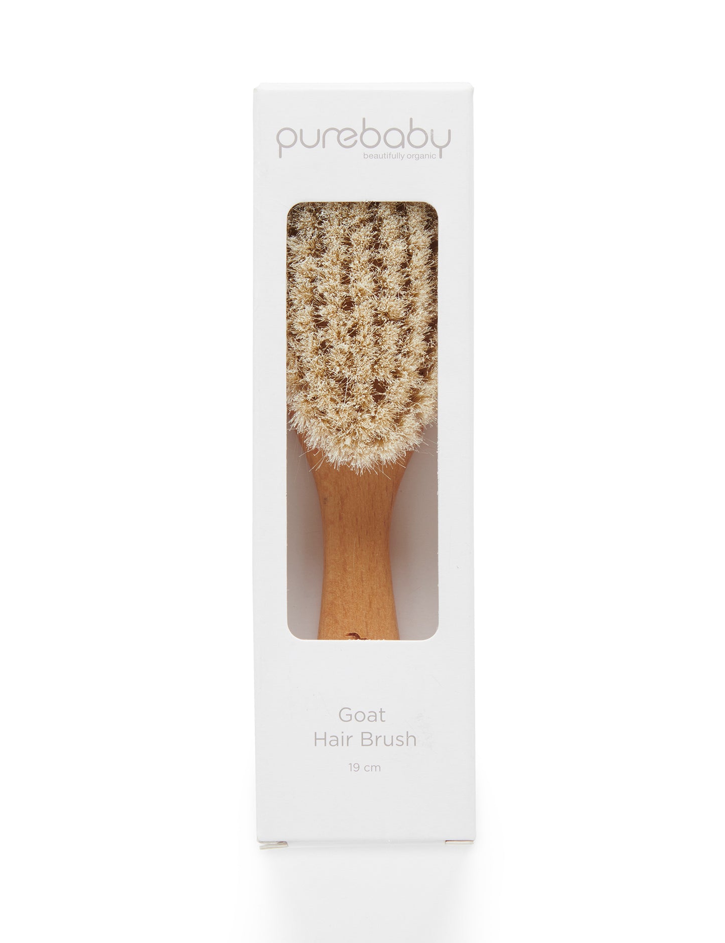 PUREBABY GOAT HAIR BRUSH W BOX　ヘアブラシ