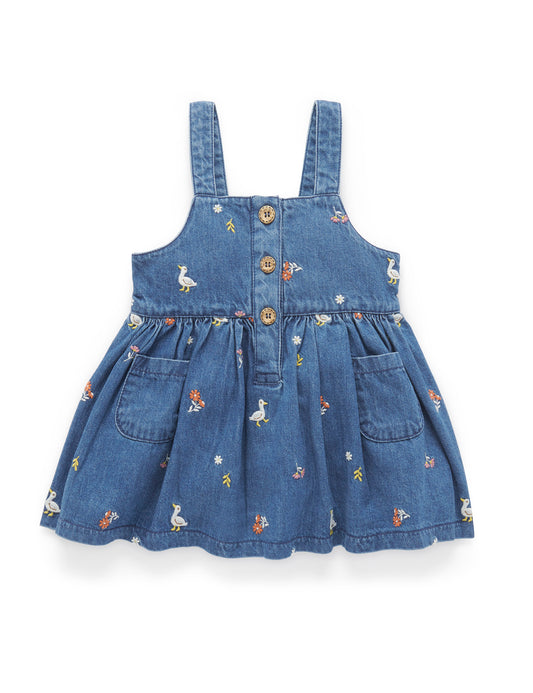 Purebaby ピュアベビー EMBROIDERED PINNIE PB1005W24