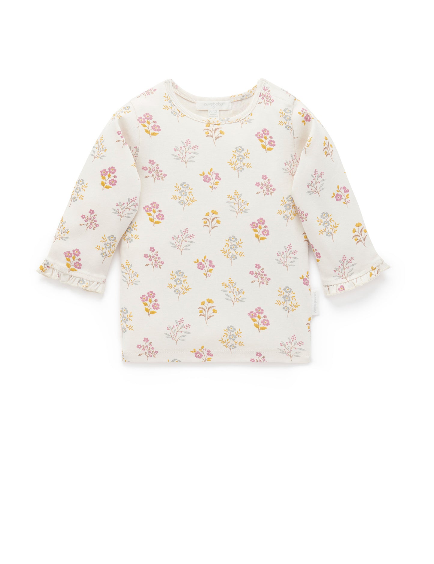 Purebaby ピュアベビー POINTELLE RIB LAYERING TOP PB1016W24