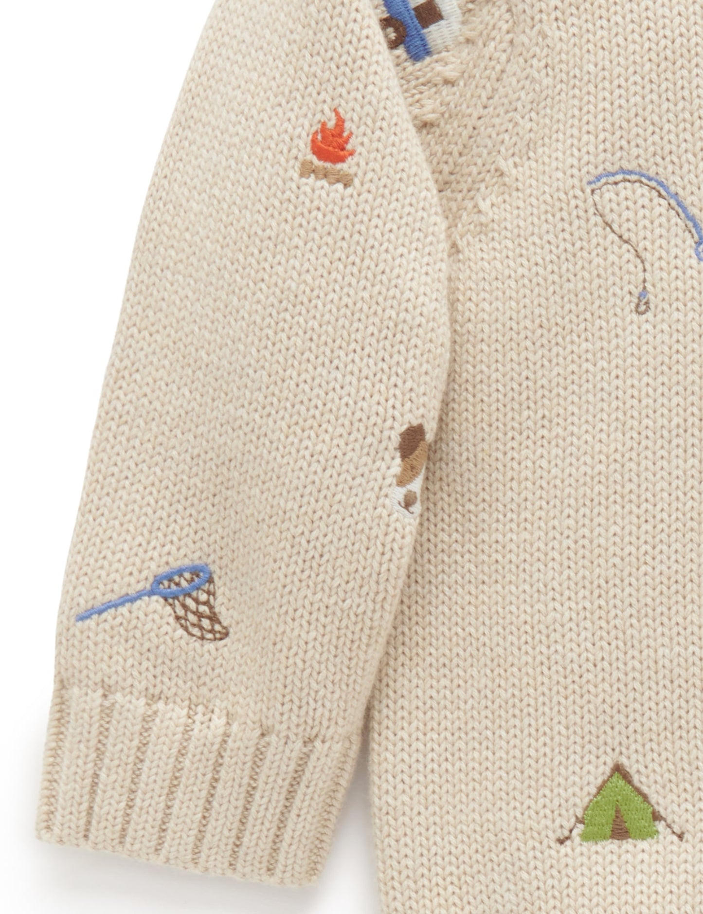 【5 last 1】Purebaby ピュアベビー GONE FISHING EMBROIDERY JUMPER PB1067W24