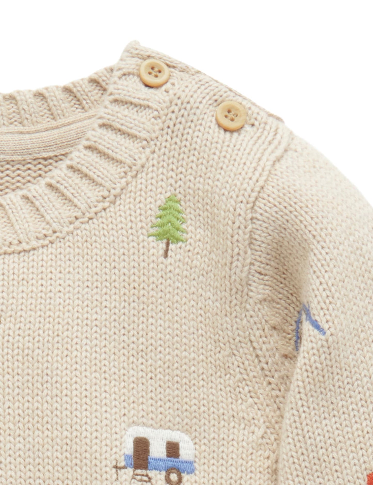 【5 last 1】Purebaby ピュアベビー GONE FISHING EMBROIDERY JUMPER PB1067W24