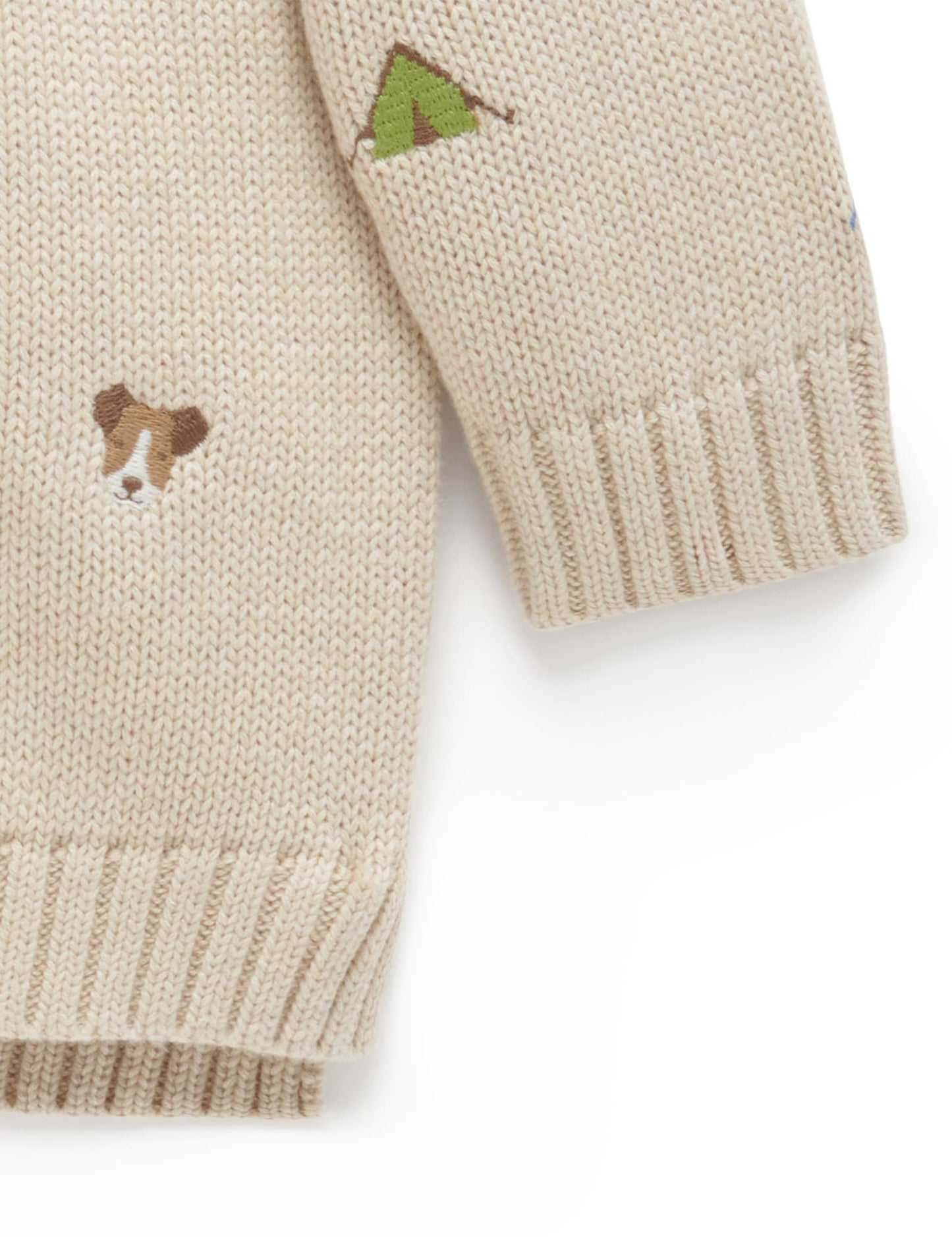 【5 last 1】Purebaby ピュアベビー GONE FISHING EMBROIDERY JUMPER PB1067W24