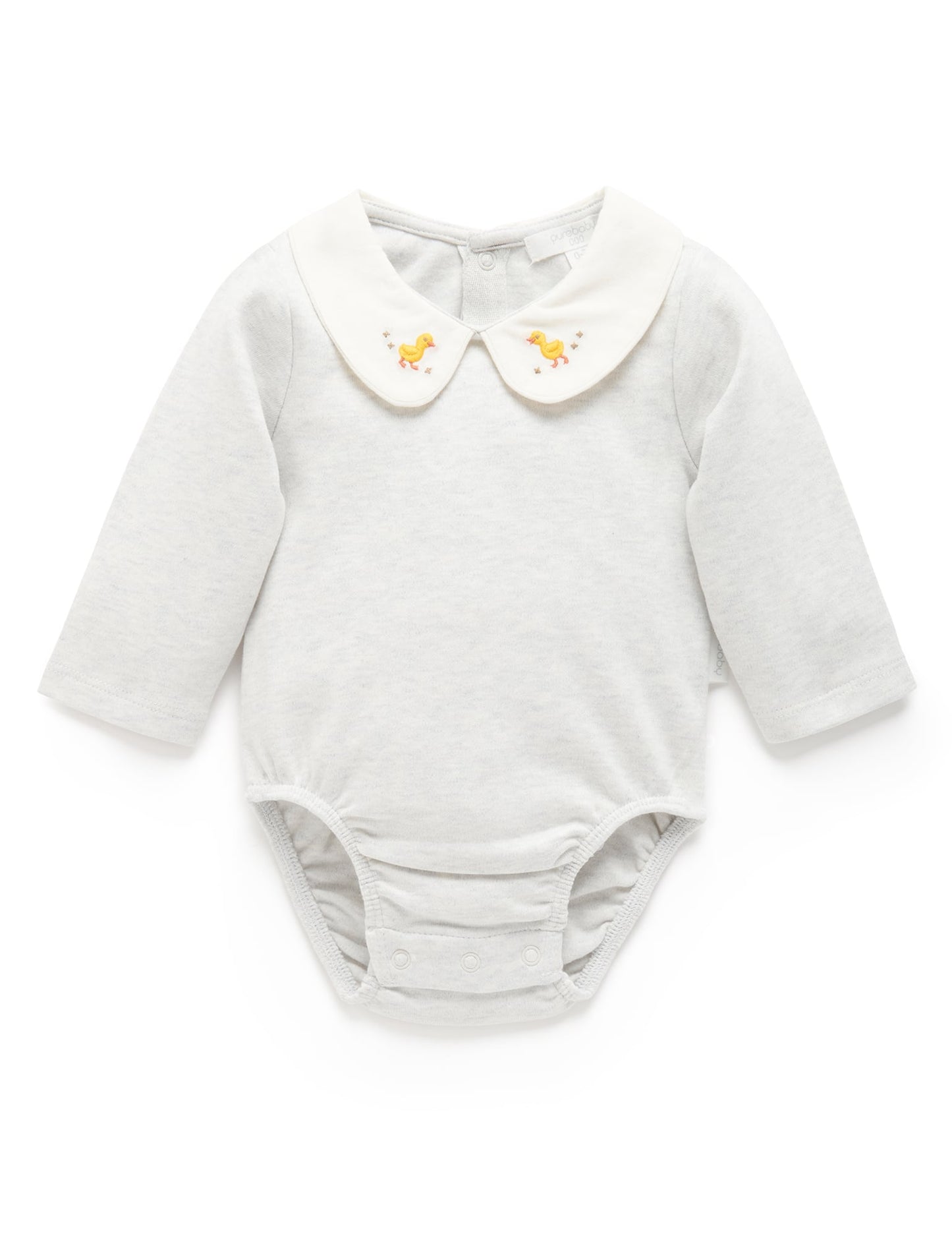 Purebaby ピュアベビー BODYSUIT WITH COLLAR PN1029W24