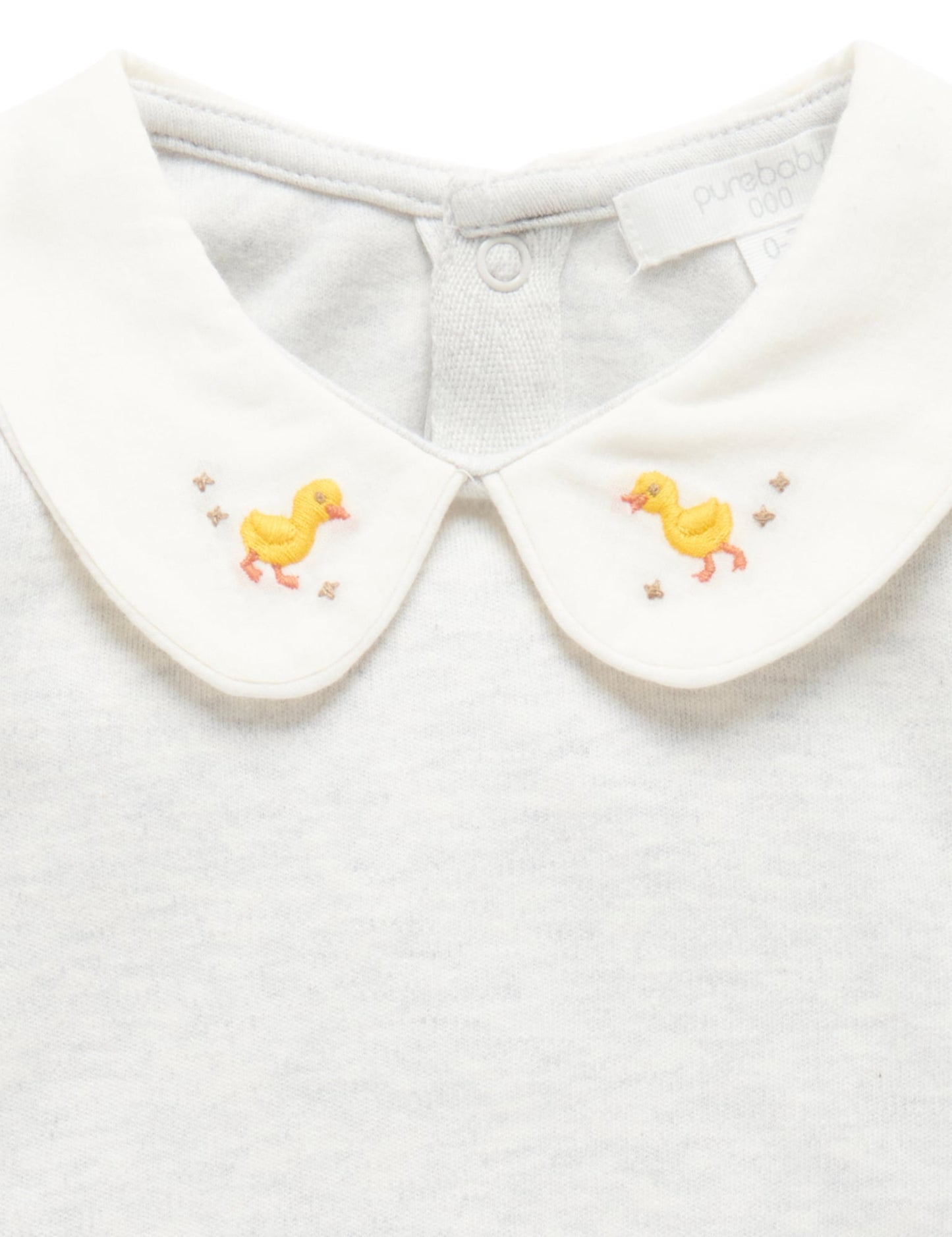 Purebaby ピュアベビー BODYSUIT WITH COLLAR PN1029W24