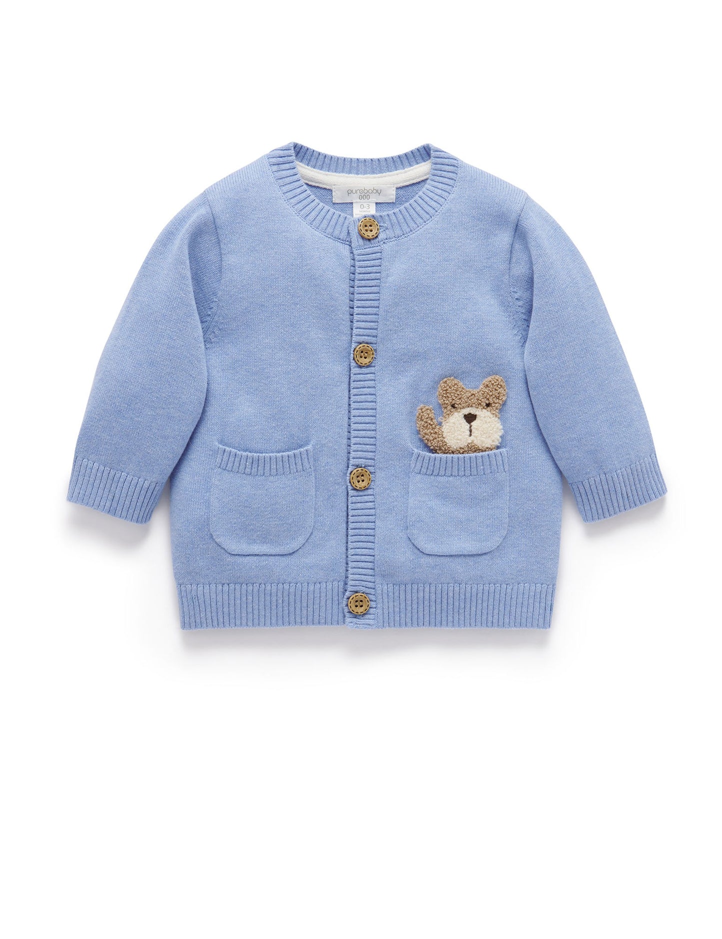 【1 last 1】Purebaby ピュアベビー NAUTICAL CARDIGAN PN1037S24