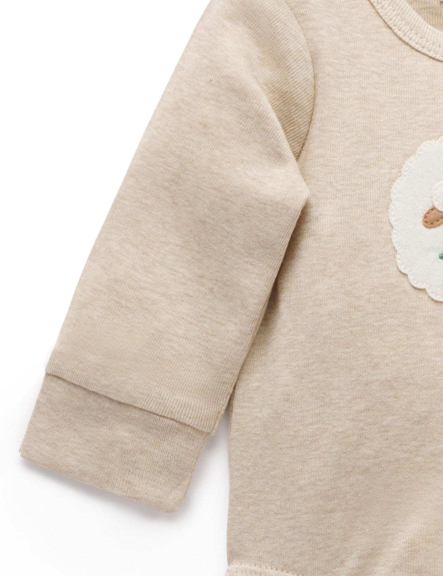 Purebaby ピュアベビー APPLIQUE BODYSUIT　SHEEP　PN1001W25