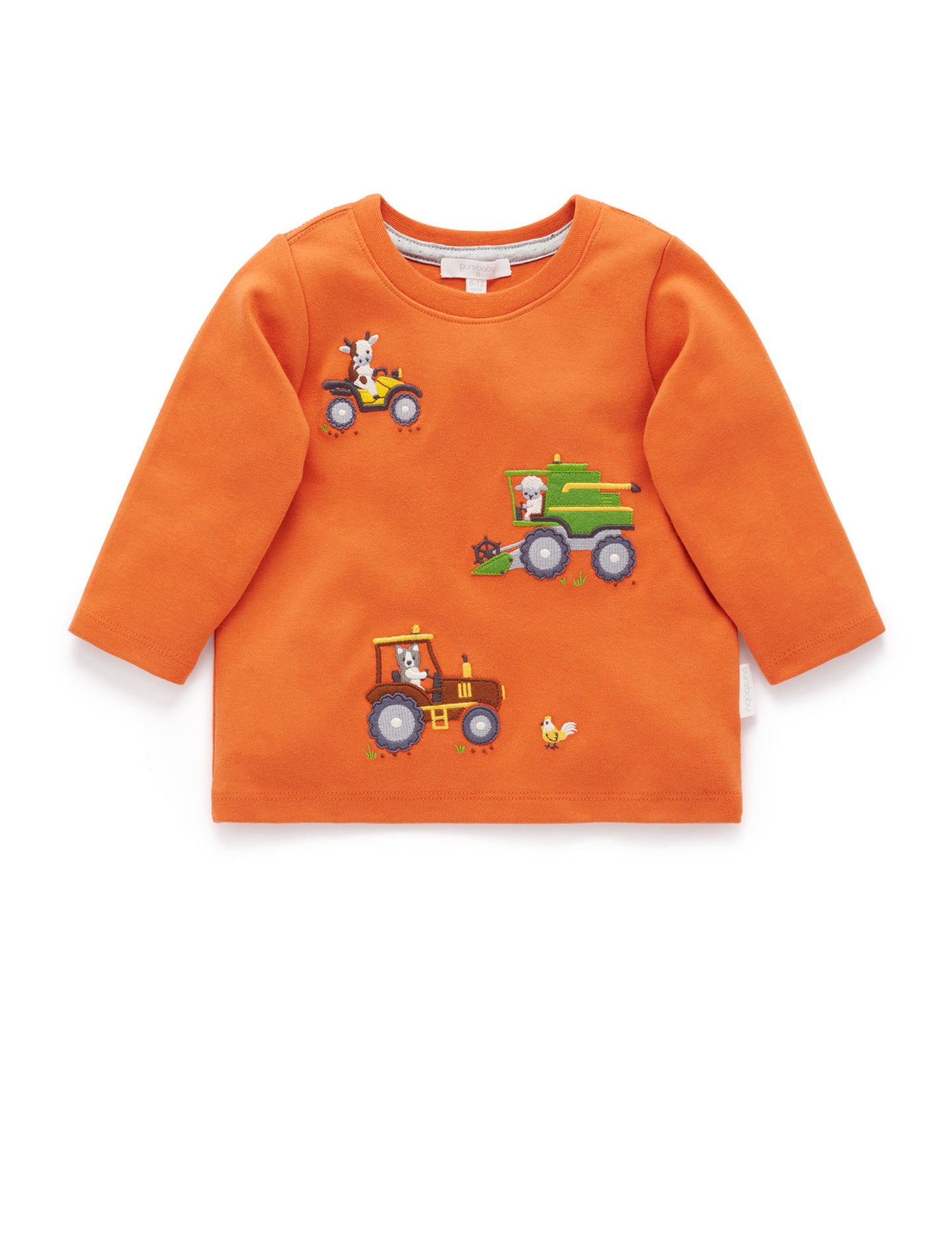 Purebaby ピュアベビー WORKING ON THE FARM THICK TEE PB1065W25