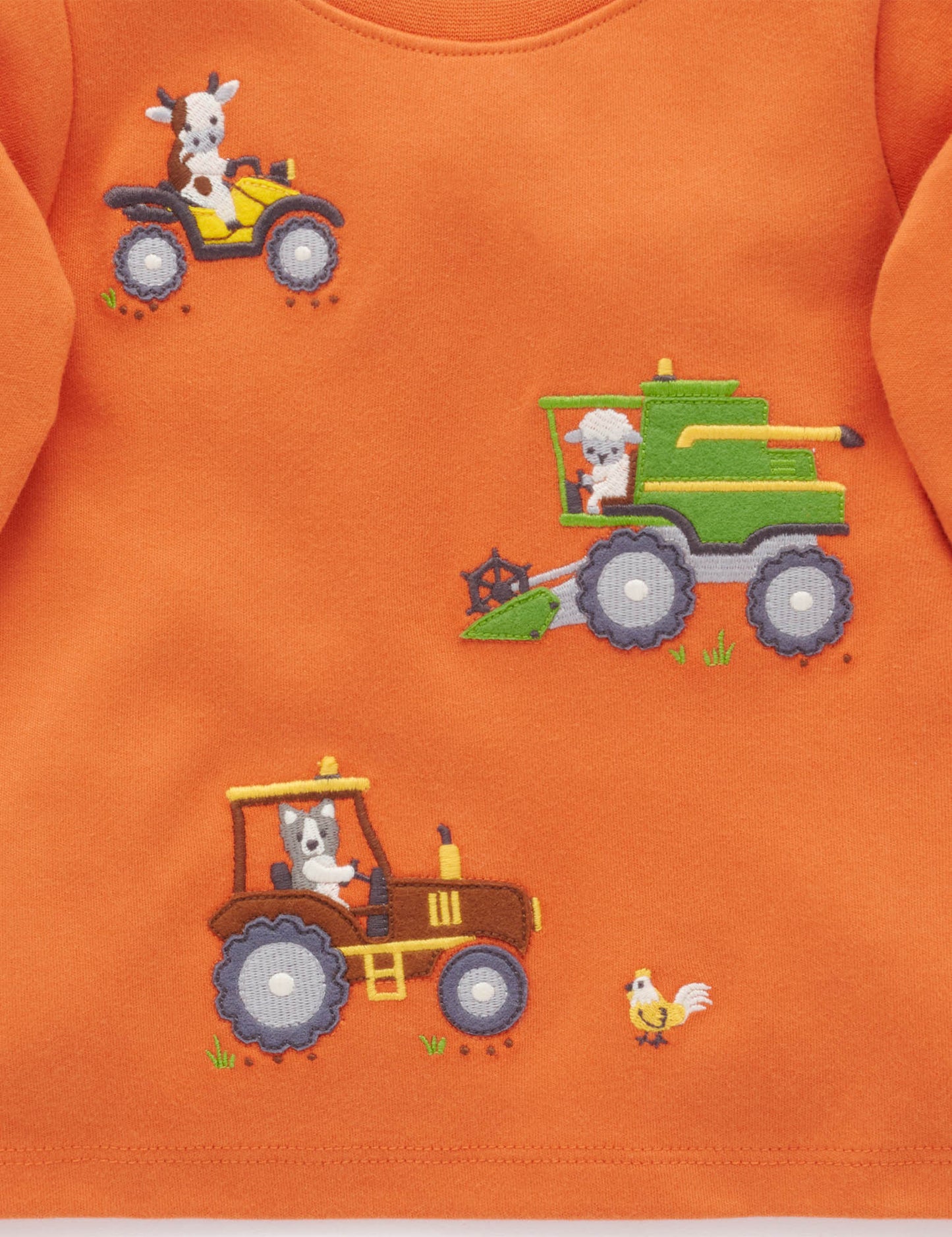 Purebaby ピュアベビー WORKING ON THE FARM THICK TEE PB1065W25