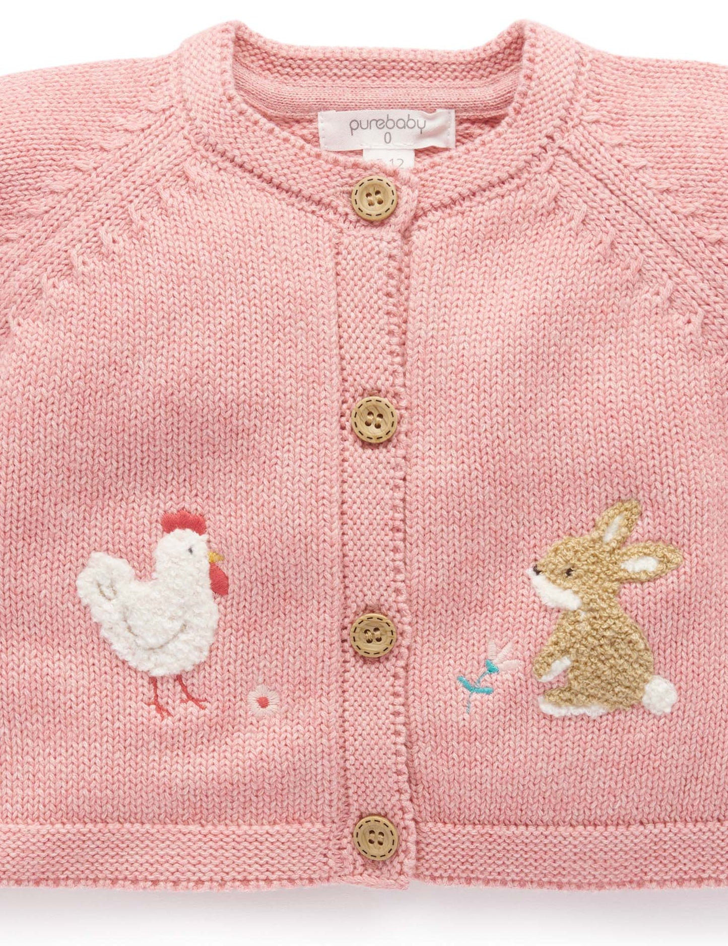 Purebaby ピュアベビー EASTER CARDIGAN PB1033W25