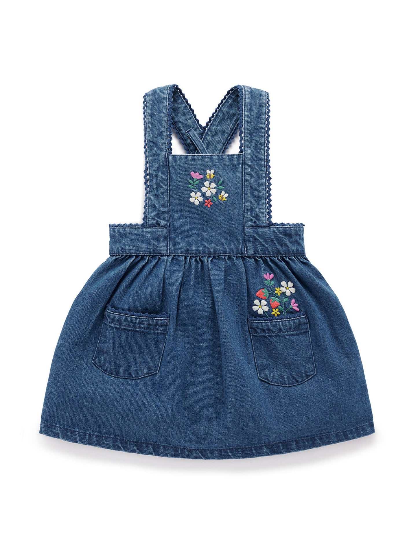 Purebaby ピュアベビー EMBROIDERED PINNIE PB1005W25