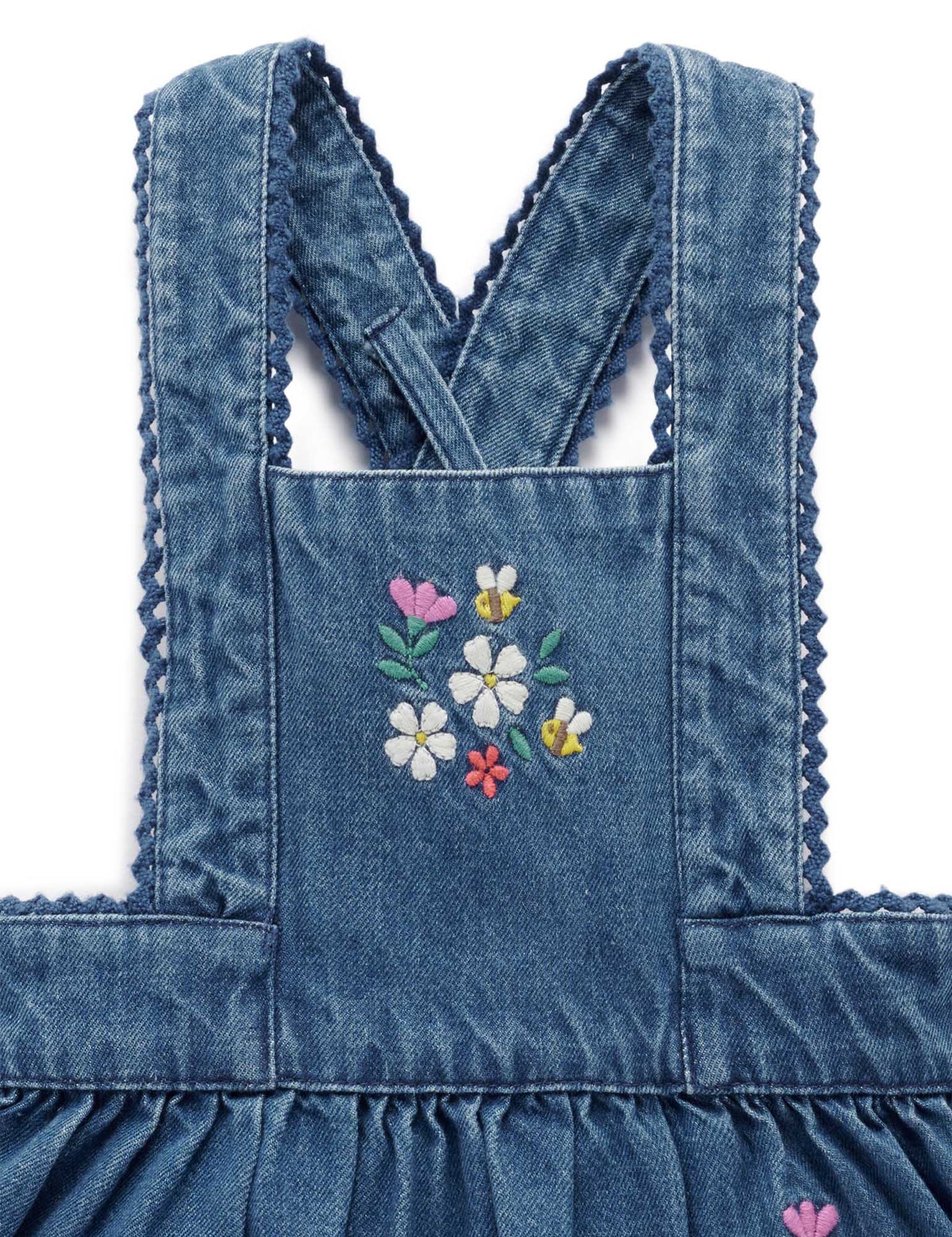 Purebaby ピュアベビー EMBROIDERED PINNIE PB1005W25