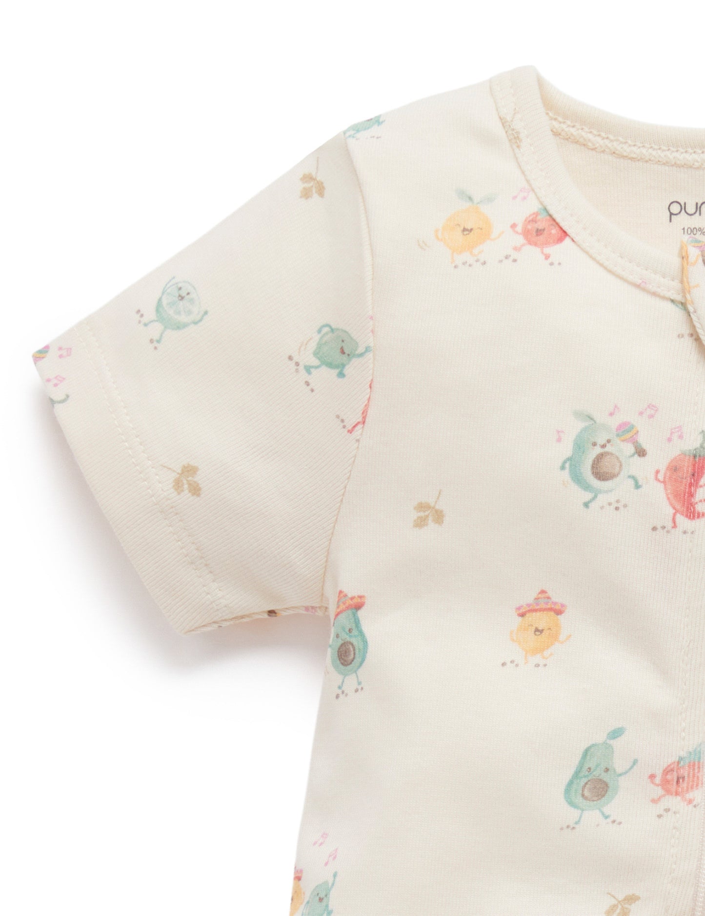 Purebaby　ピュアベビー　 2 PACK S/SLV DIGITAL GROWSUIT　PINATA PRINT　PNW1022NS