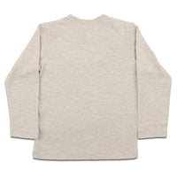 [bab chip] Long sleeve T-shirt construction with pocket 100% cotton