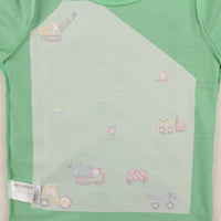 [bab chip] Long sleeve T-shirt construction with pocket 100% cotton