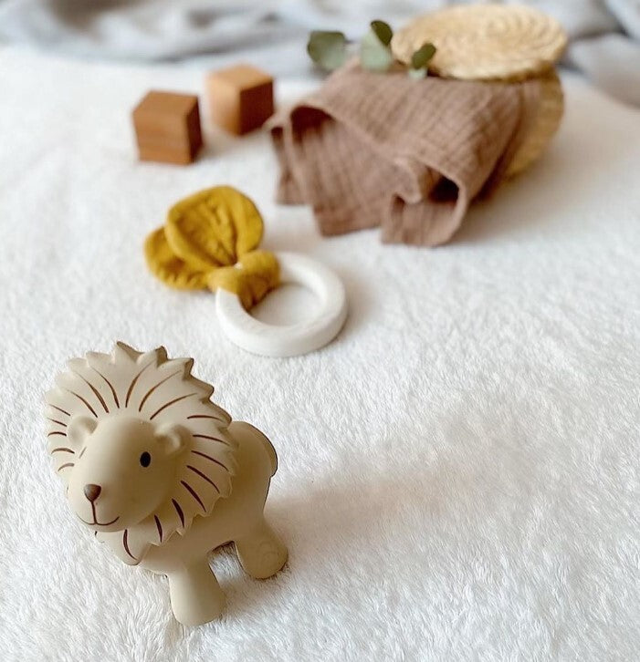 TIKIRI Rattle &amp; Bath Toy Lion Rattle Rattle Bath Toy Bath Toy