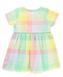 Ruffle Butts ラッフルバッツ　Cheerful Rainbow Plaid Pocket Dress