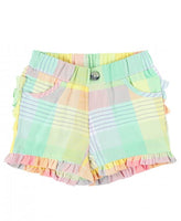 Ruffle Butts ラッフルバッツ　Cheerful Rainbow Plaid Ruffle Shorts