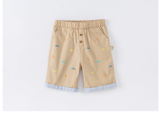 dave&amp;bella Dave Bella dinosaur design shorts DB2221586