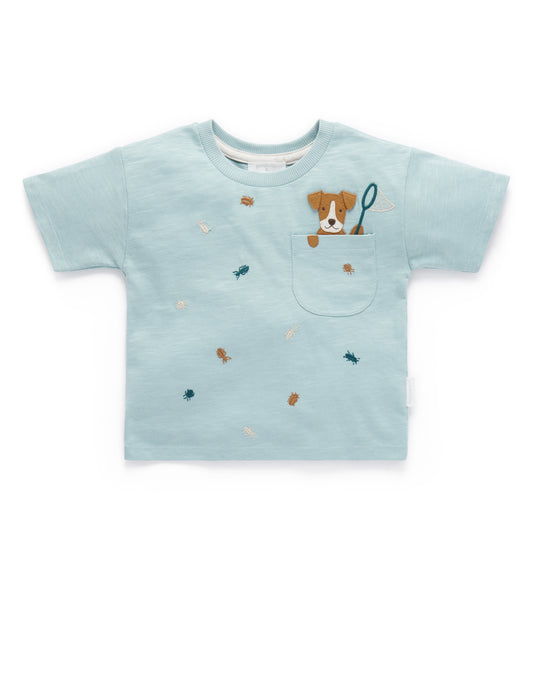 purebaby Pure Baby Doggy Relaxed T Shirt PB1058S21