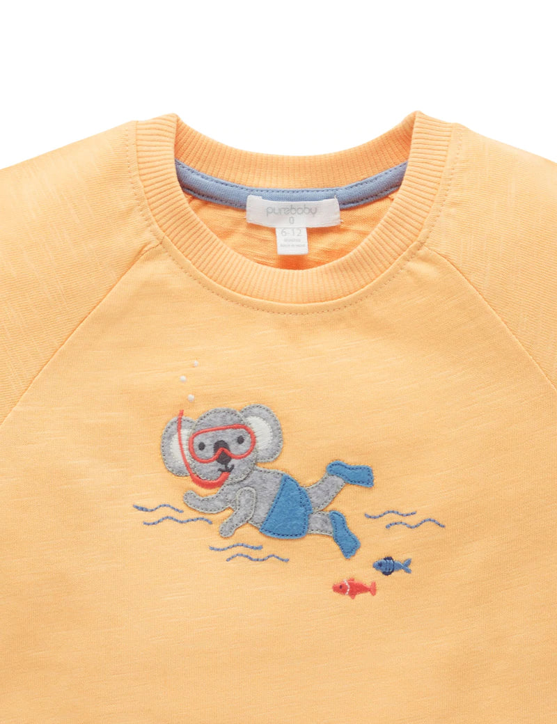 purebaby Pure Baby Snorkling Relaxed T Shirt PB2006S21