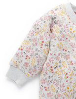 Purebaby ピュアベビー　Quilted Windcheater  Winter floral pnt/Lavender mel  PB2022W22