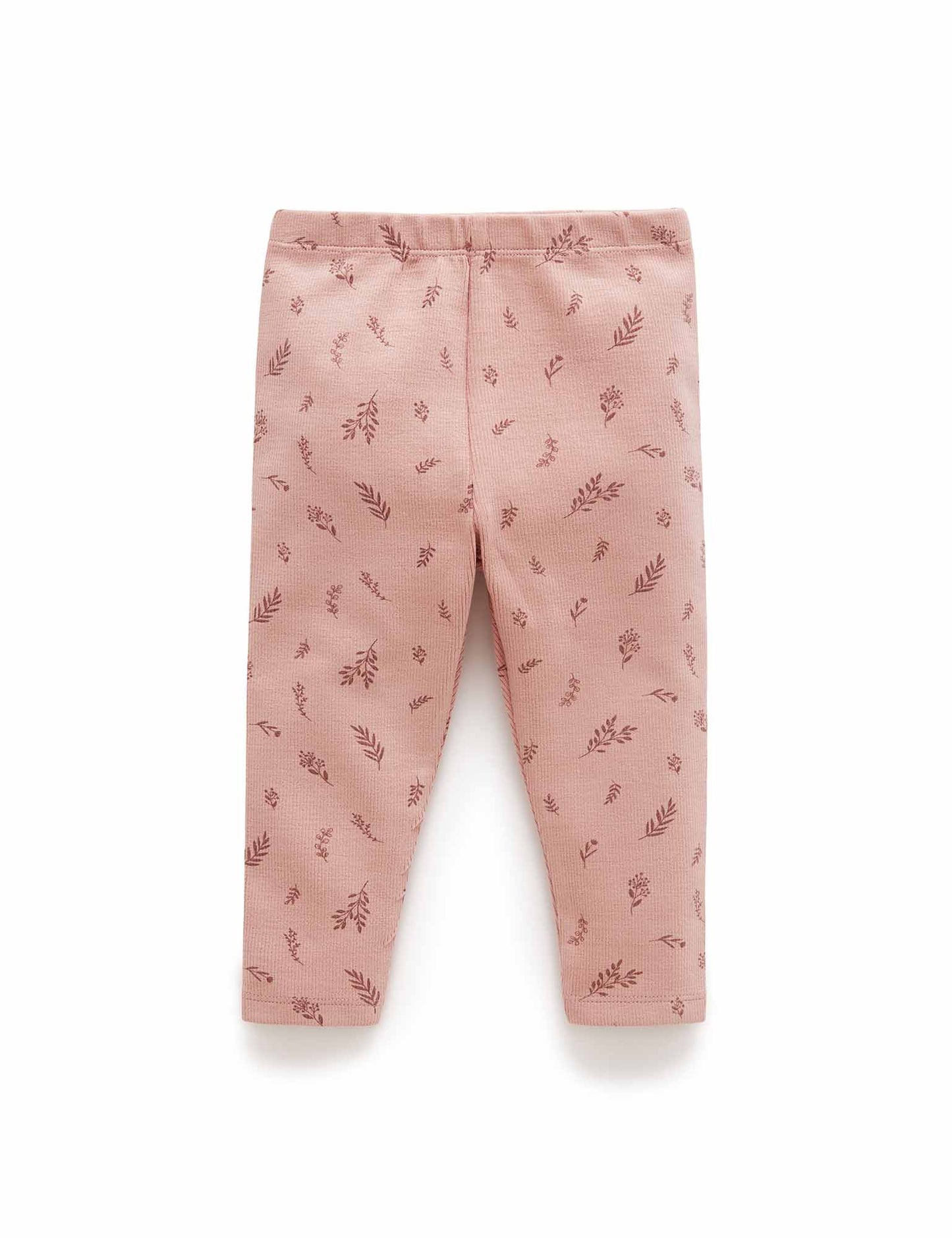 Purebaby Thick Rib Leggings Twig Print PD1040W22