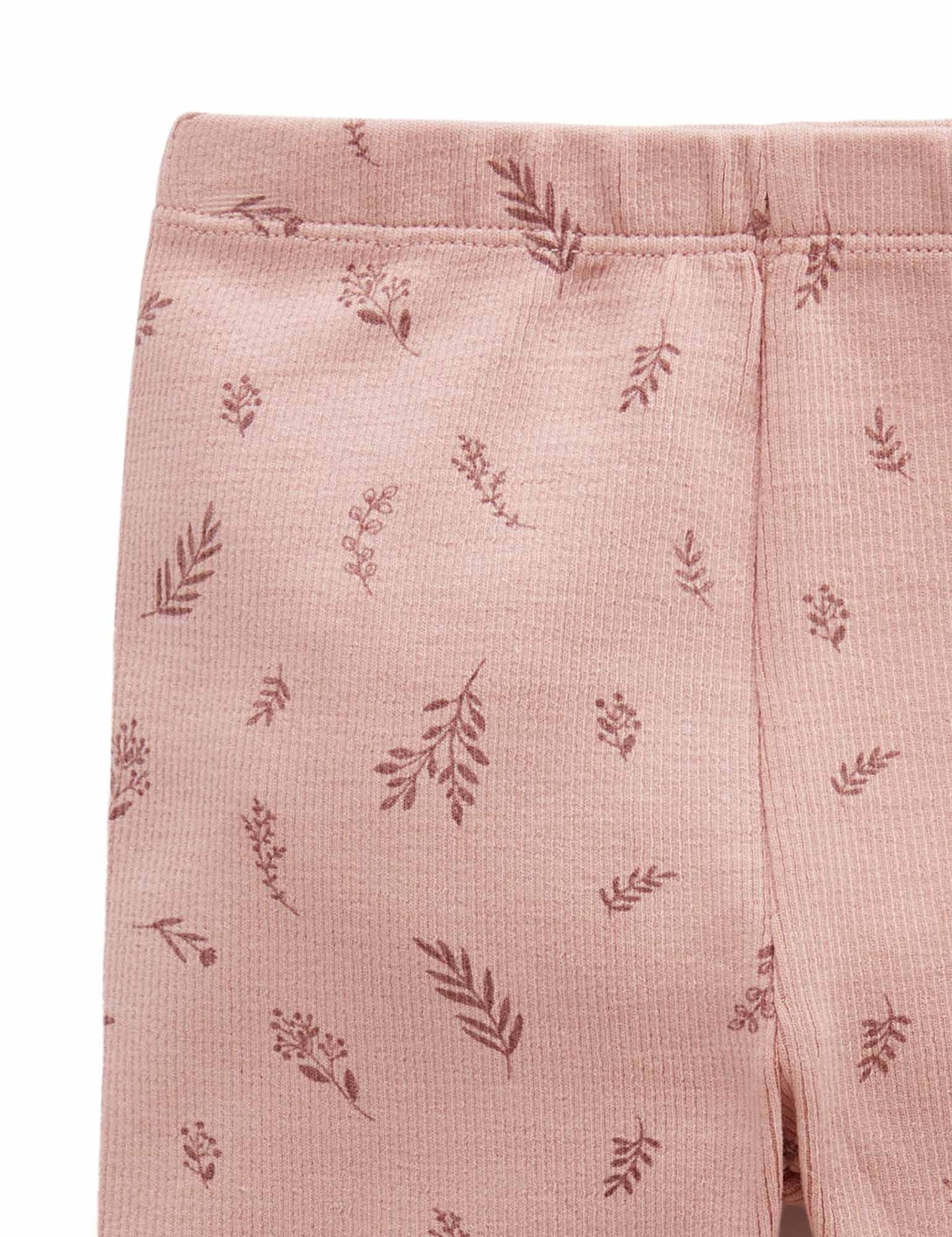 Purebaby Thick Rib Leggings Twig Print PD1040W22