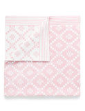 purebaby  ピュアベビー　 Geometric Blanket Pink